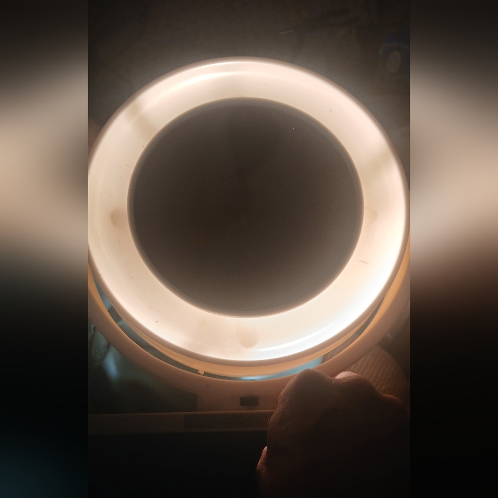 Vintage Vanity 70s SEARS Lighted Makeup Mirror In  VG+ Working Condition
